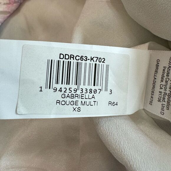 Dress The Population Gabriella Lace One-Shoulder Broderie Anglaise Dress XS - Picture 14 of 14